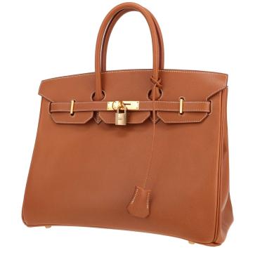 Hermès Birkin 35 cm handbag in Courchevel Gold leather