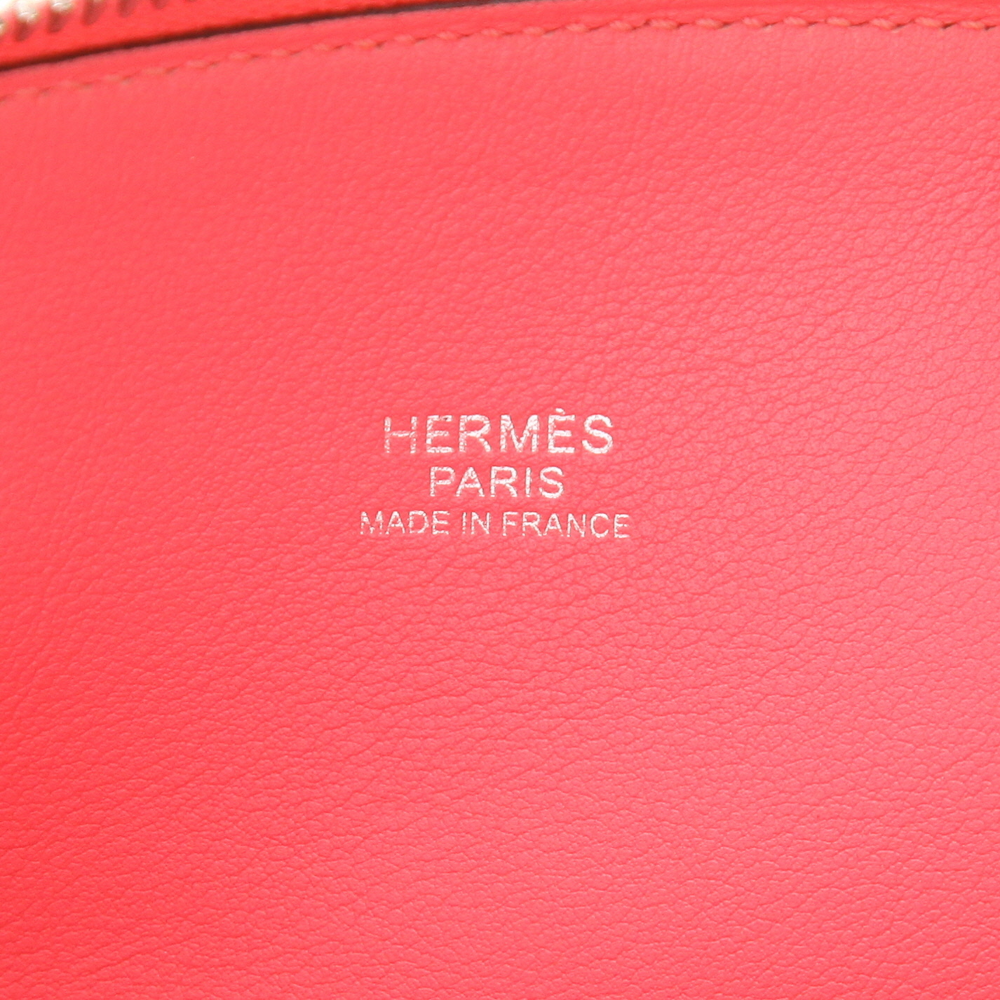 Sac à main Hermès  Bolide 25 cm en cuir Swift rose Azalée - Detail D2