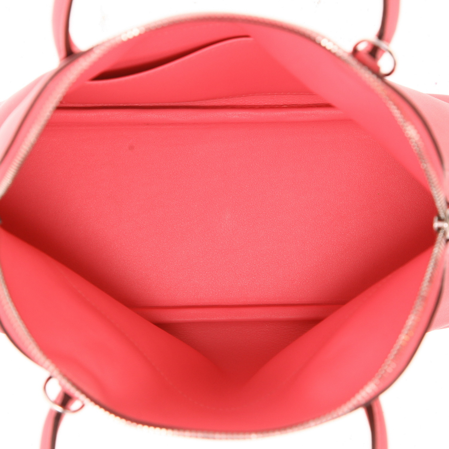 Sac à main Hermès  Bolide 25 cm en cuir Swift rose Azalée - Detail D3