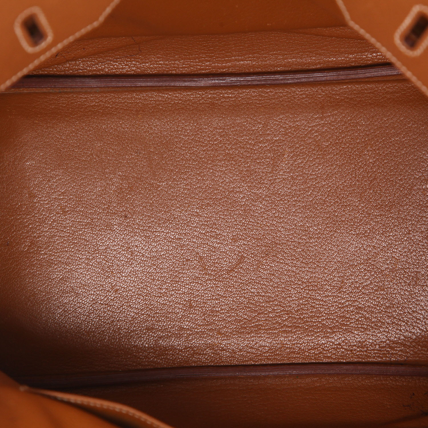 Sac à main Hermès  Haut à Courroies en cuir Courchevel gold - Detail D3