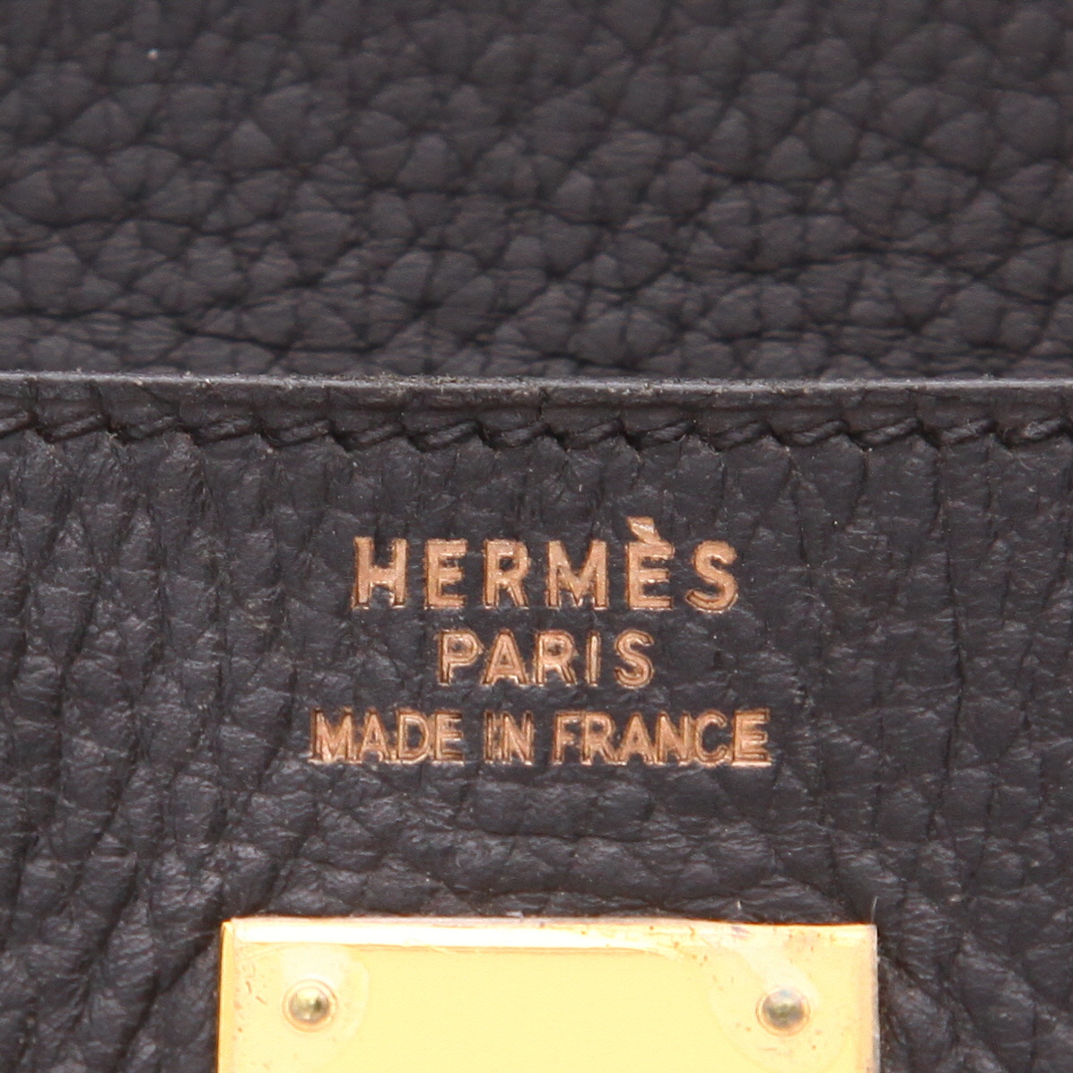 Borsa Hermès  Modello “Haut à Courroies” in pelle Ardenne Noir - Detail D2