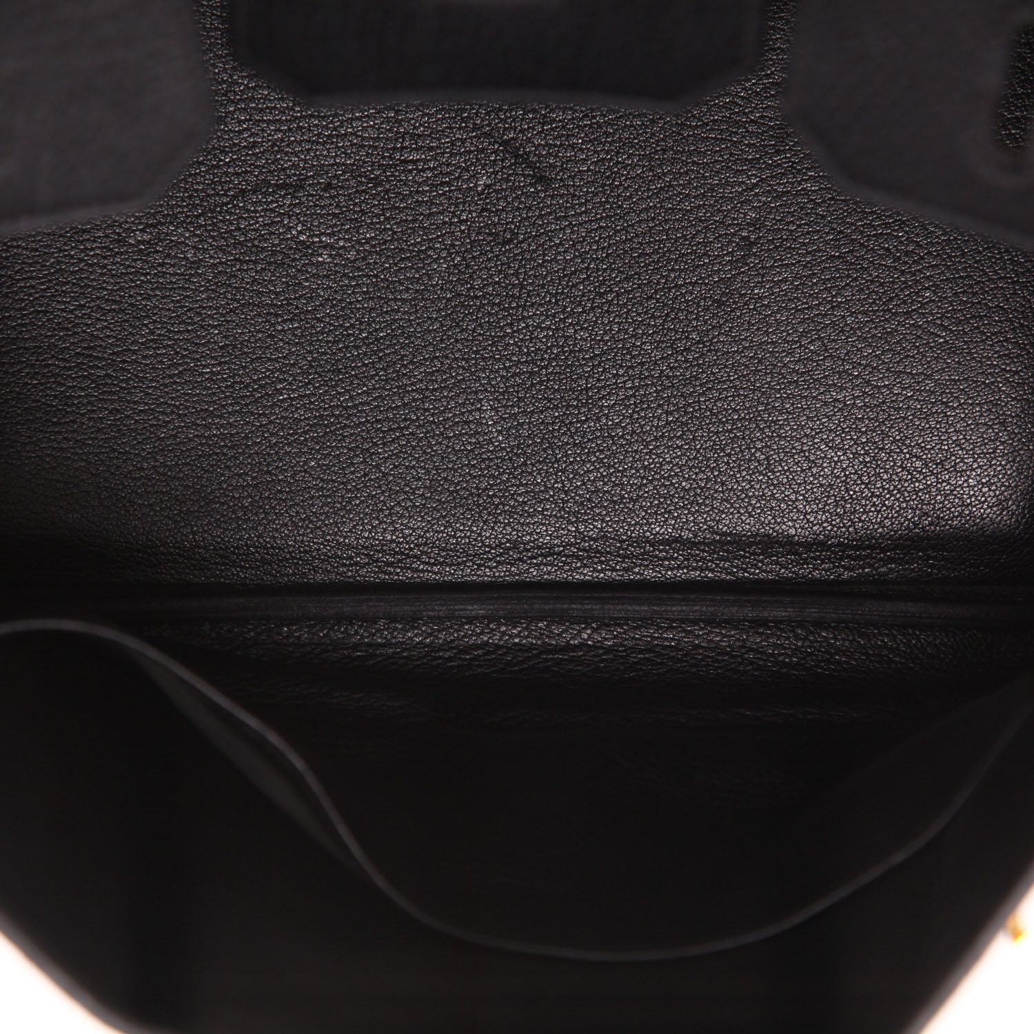 Sac à main Hermès  Haut à Courroies en cuir Ardenne noir - Detail D3