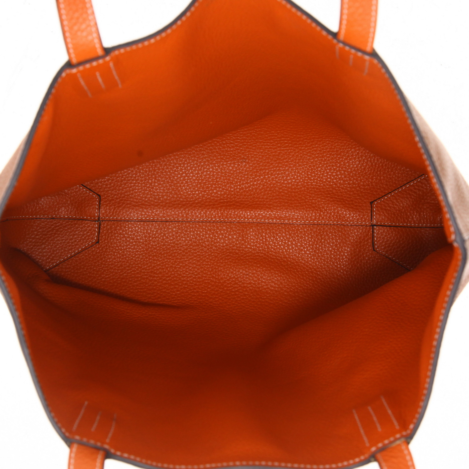 Hermès  Double Sens shopping bag  in gold togo leather - Detail D3