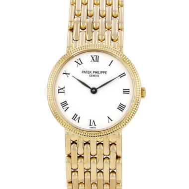 Montre Patek Philippe Calatrava Clous De Paris en or jaune Ref: Patek Philippe - 4819  Vers 1990