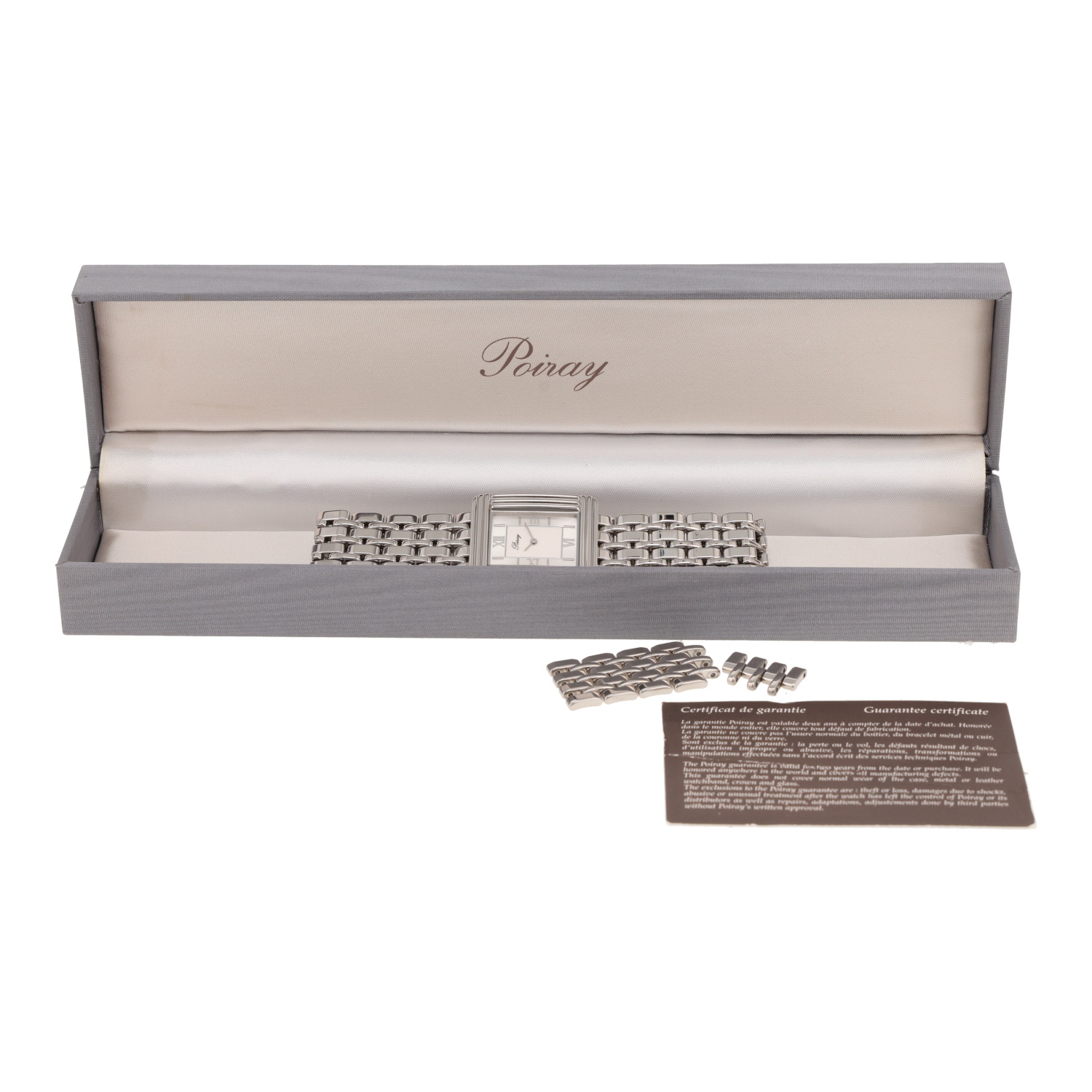 Reloj Poiray «Ma Première» de acero, hacia 2010