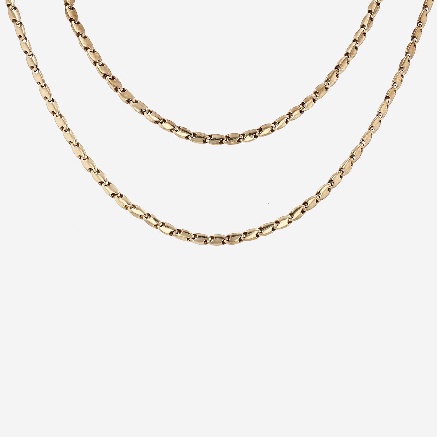 Sautoir Vintage Gaetan de Percin en or jaune