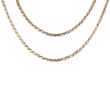 Vintage Gaetan de Percin long necklace in yellow gold