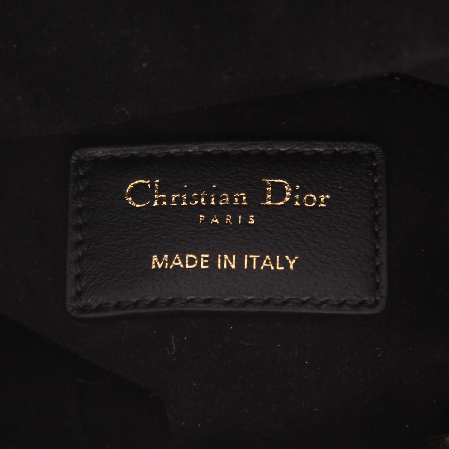 Bolso bandolera Dior Lady Dior de piel «cannage» negra - Detail D2