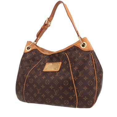 Louis Vuitton  Galliera handbag  in brown monogram canvas  and natural leather