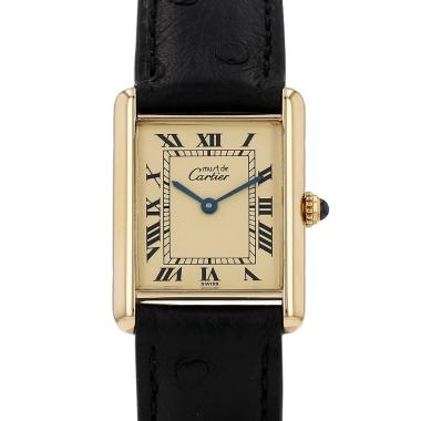 Montre Cartier Tank Must en vermeil Ref: Cartier - 590005  Vers 1990