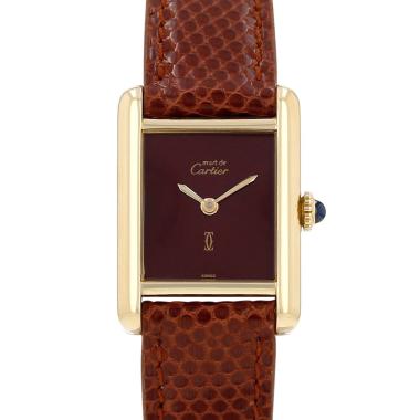 Montre Cartier Tank Must en vermeil Vers 1990