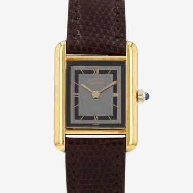 Montre Cartier Tank Must en vermeil Ref: Cartier - 366001  Vers 1990