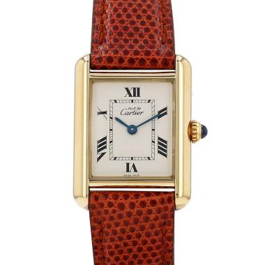 Montre Cartier Tank Must en vermeil Ref: Cartier - 2415  Vers 1990