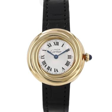 Reloj Cartier Must Trinity de plata dorada Ref: 2735  Circa 1990