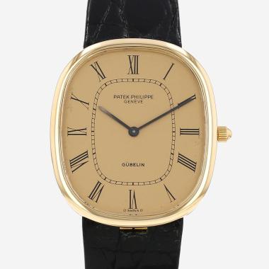 Montre Patek Philippe Ellipse Gübelin en or jaune Ref: Patek Philippe - 3738  Vers 1990