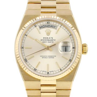 Montre Rolex Oysterquartz Day Date en or jaune Ref: Rolex - 19018  Vers 1979