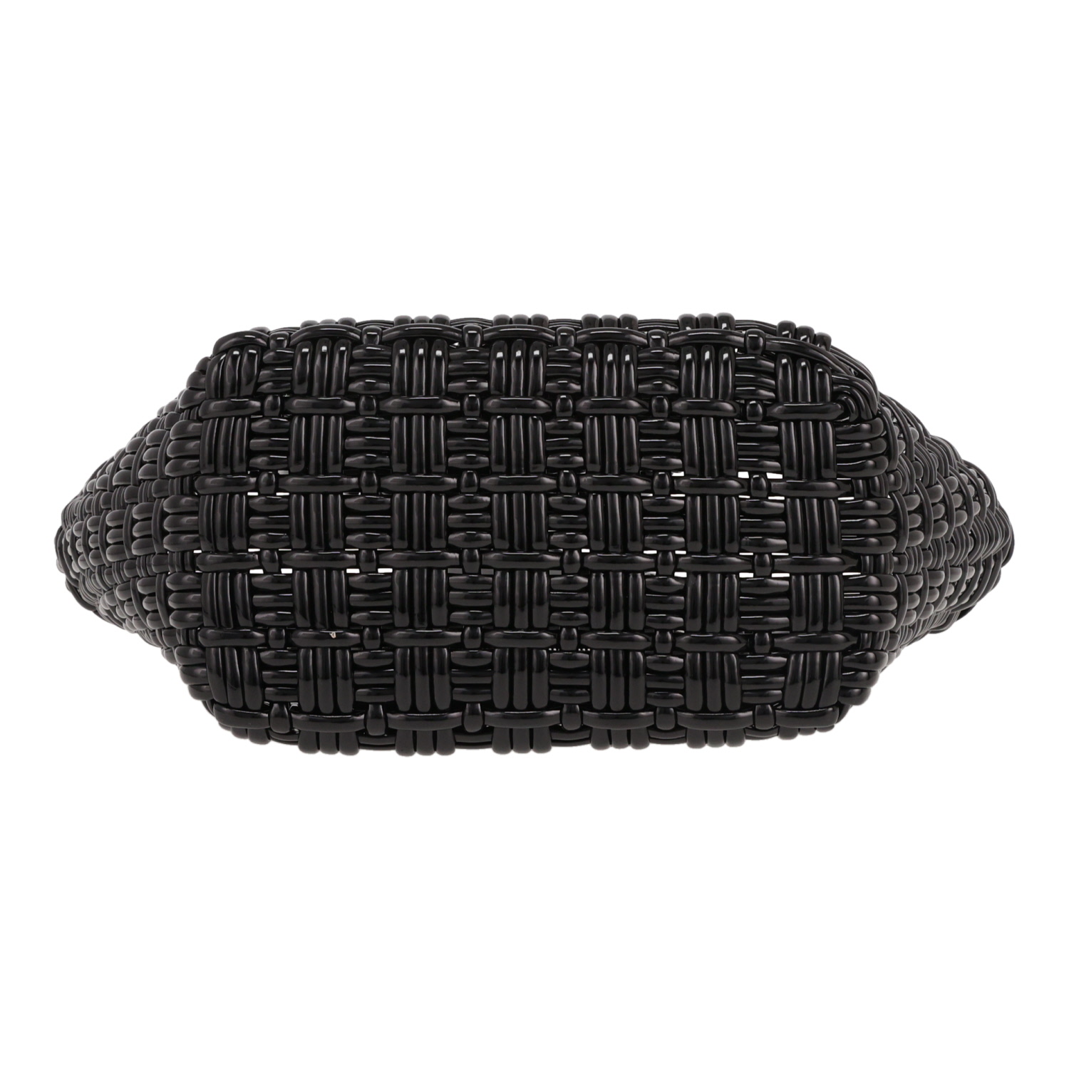 Bolso Cabás Balenciaga  Bistrot Panier en cuero negro y cuero natural - Detail D1