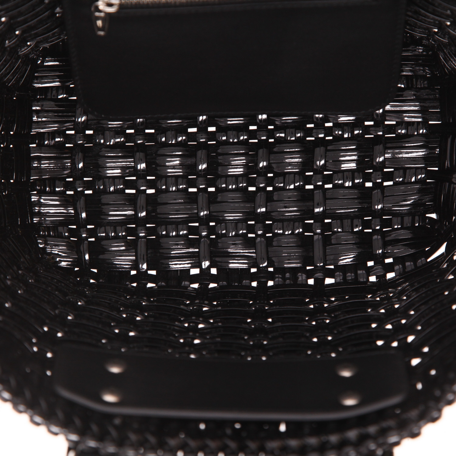 Bolso Cabás Balenciaga  Bistrot Panier en cuero negro y cuero natural - Detail D3