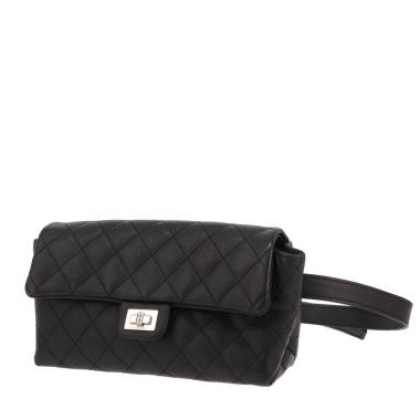 Chanel belt bag  Noir quilted grained leather belt bag