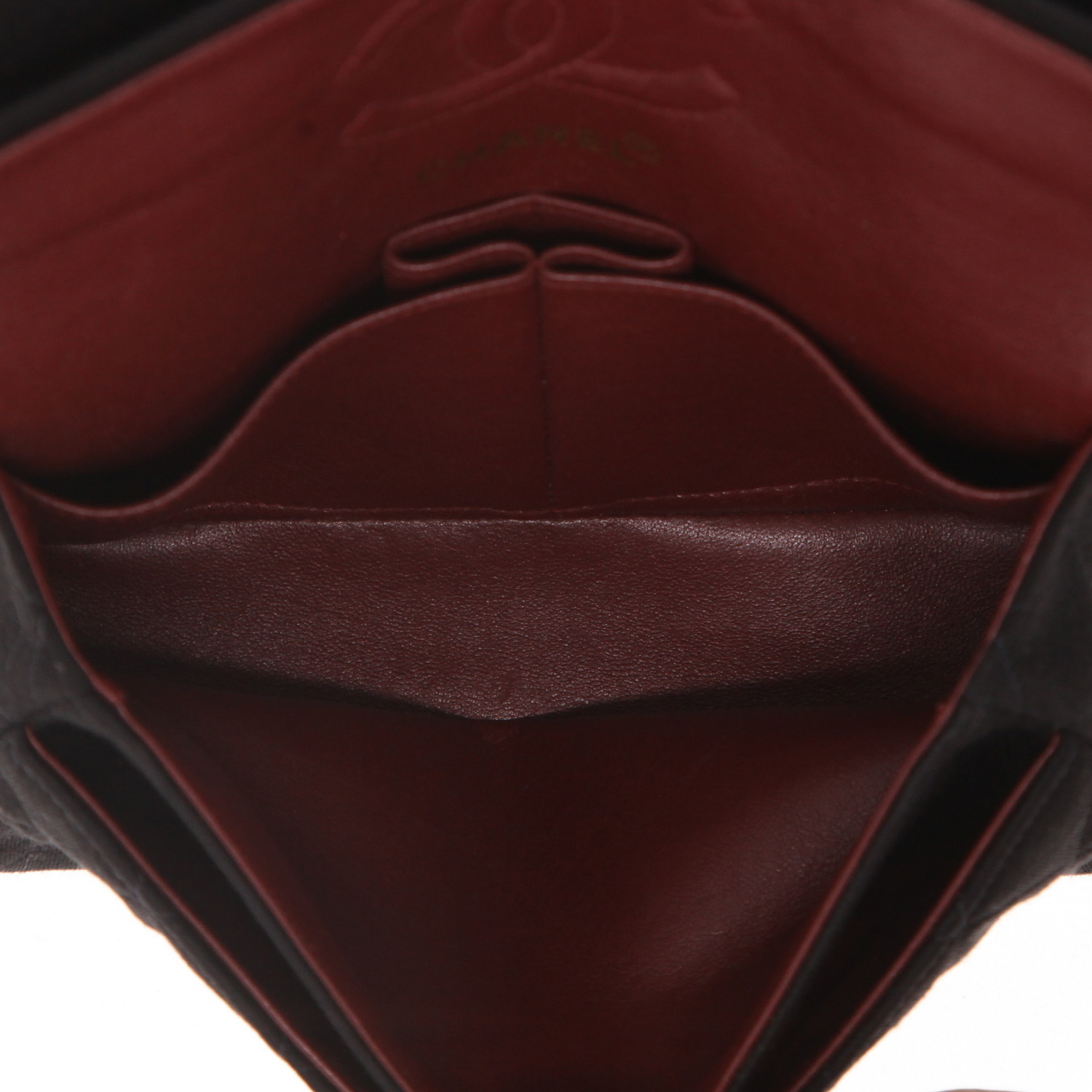 Bolso de mano Chanel  Timeless Petit en jersey acolchado negro - Detail D3