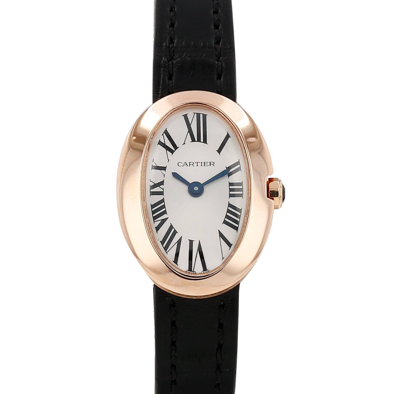 Montre Cartier Mini Baignoire en or rose Ref: Cartier - 3099 Vers