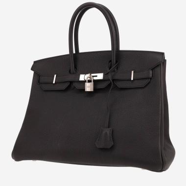 Sac à main Hermès  Birkin 35 cm en cuir togo noir