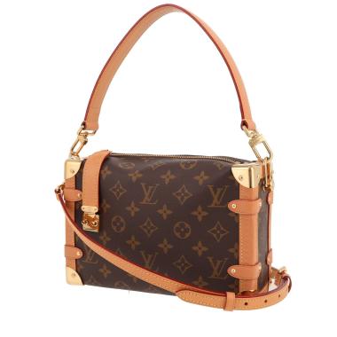Borsa a tracolla Louis Vuitton  Side Trunk in tela monogram marrone e pelle marrone
