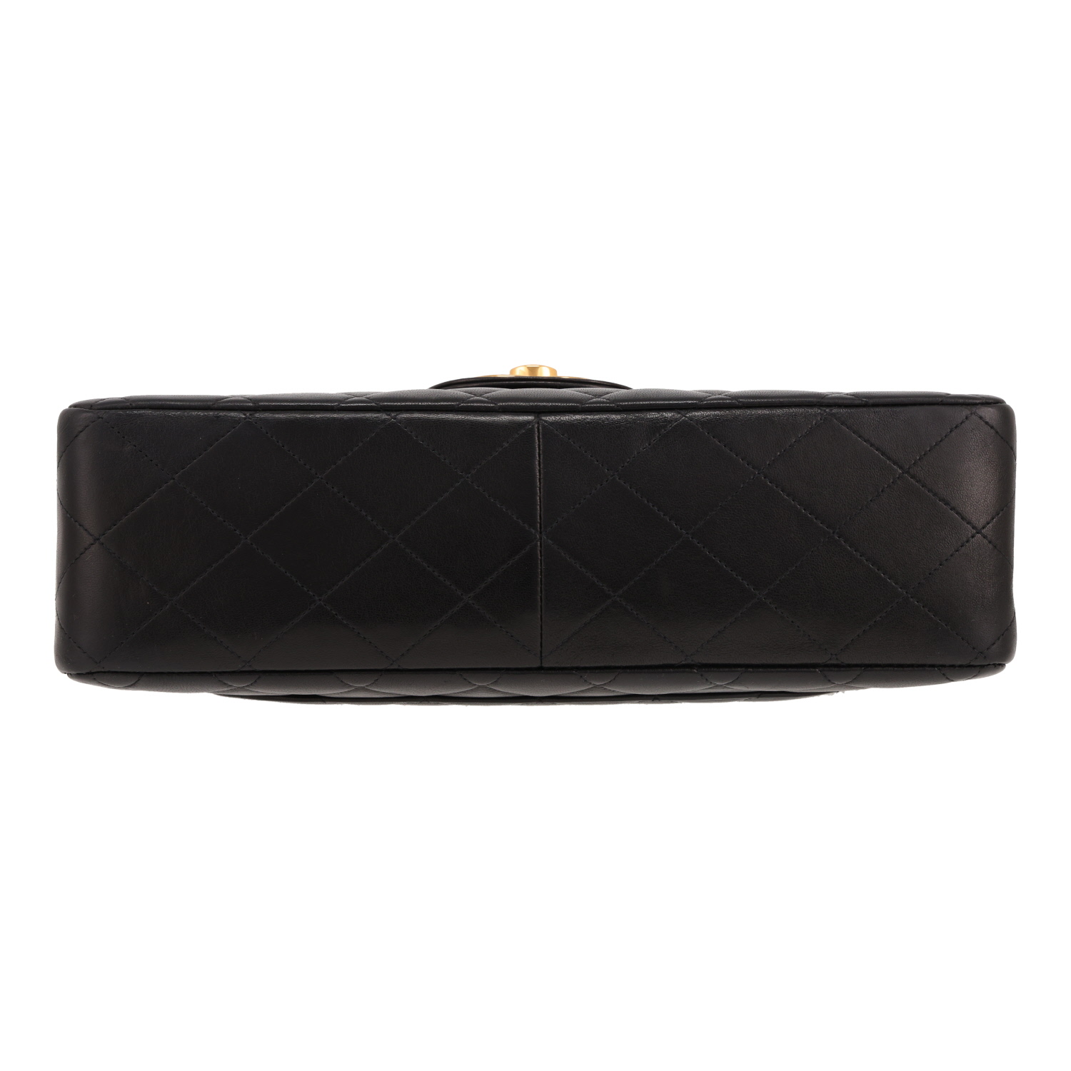 Bolso bandolera Chanel  Timeless Jumbo en cuero acolchado negro - Detail D1