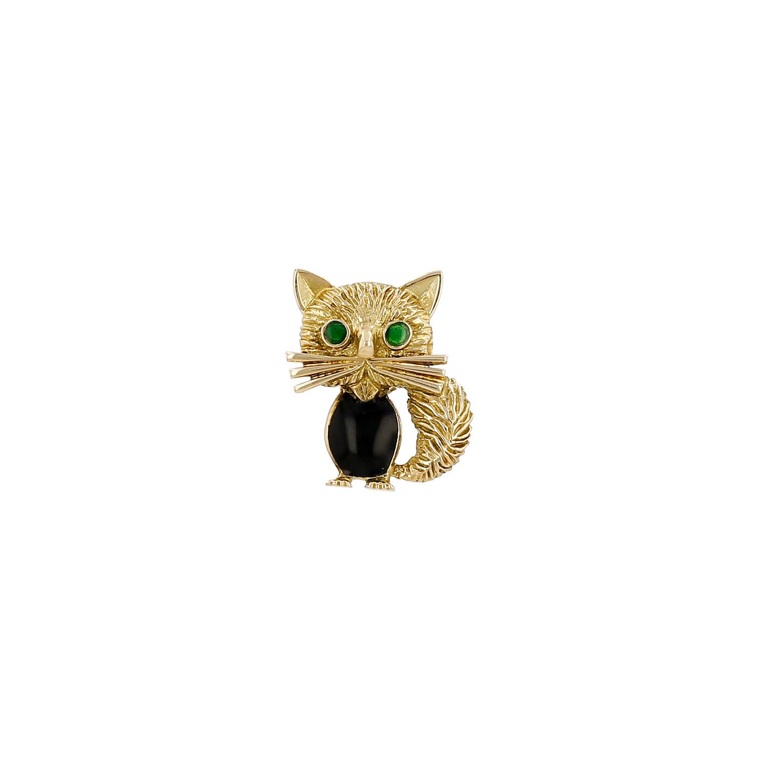 Broche-pins Van Cleef & Arpels en or jaune et émail Broche-pins Van Cleef & Arpels en or jaune et émail