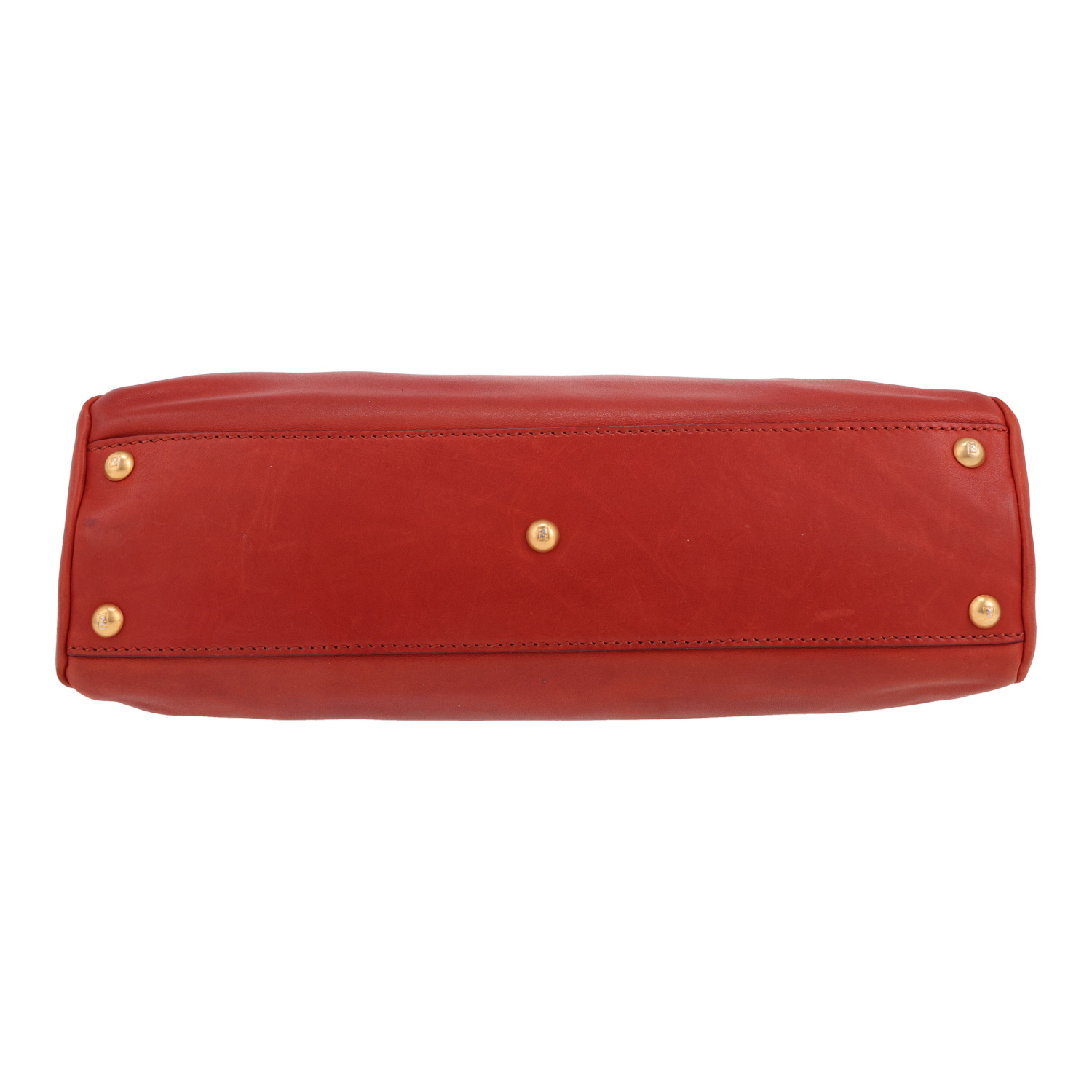 Sac à main Fendi  Peekaboo en cuir rouge - Detail D1