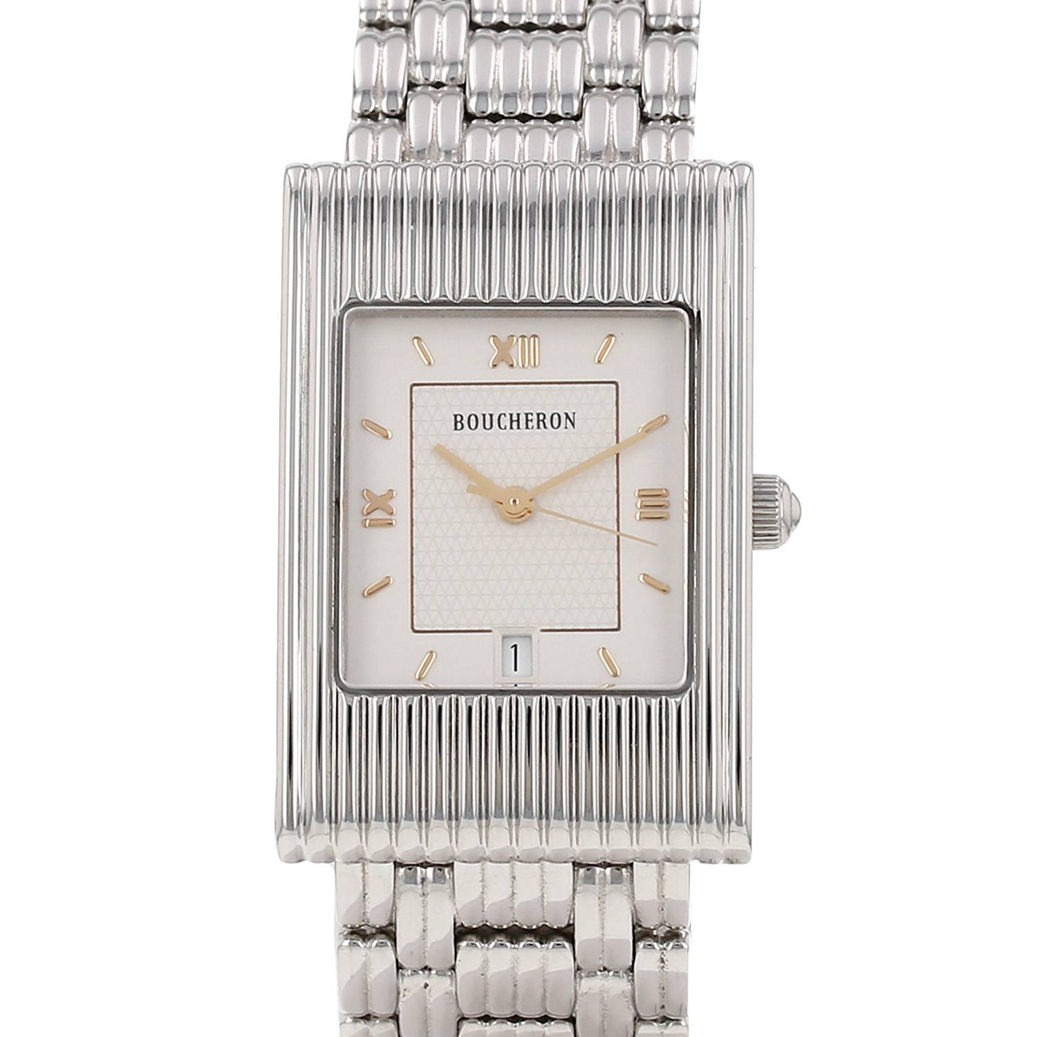 Montre Boucheron Reflet en acier Vers 2000 Montre Boucheron Reflet en acier Vers 2000