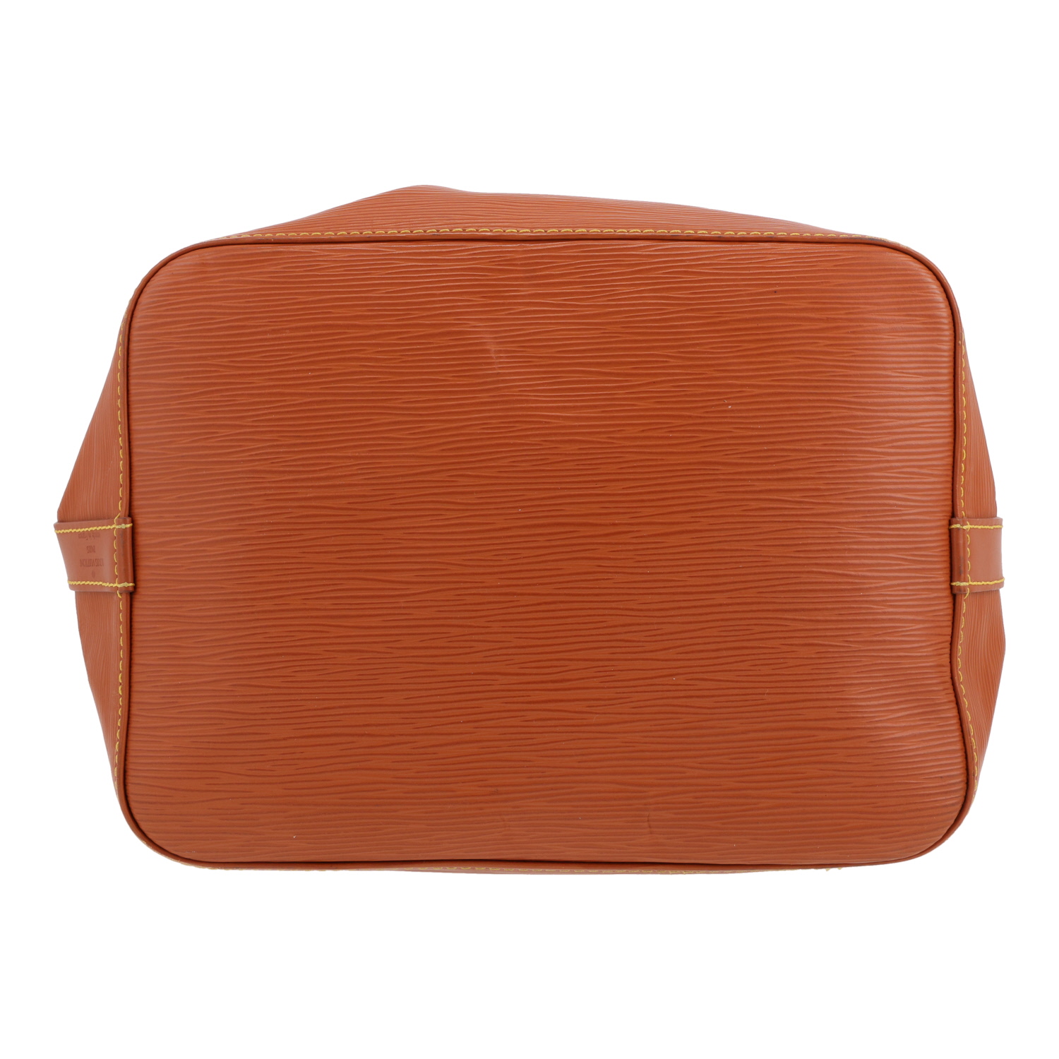 Sac à main Louis Vuitton  Petit Noé en cuir épi marron - Detail D1