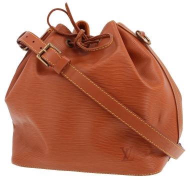 Sac à main Louis Vuitton  Petit Noé en cuir épi marron