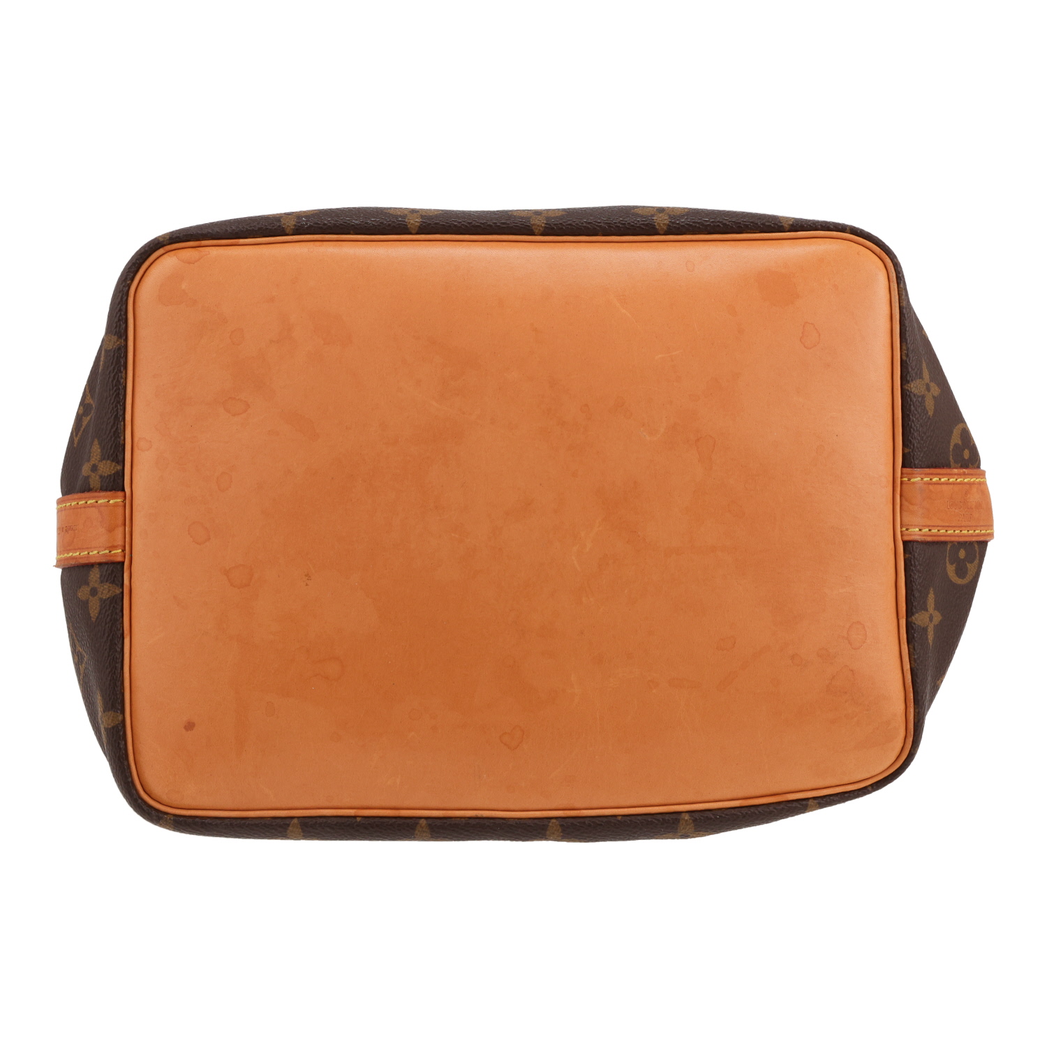 Louis Vuitton  Petit Noé shopping bag  monogram canvas  and natural leather - Detail D1