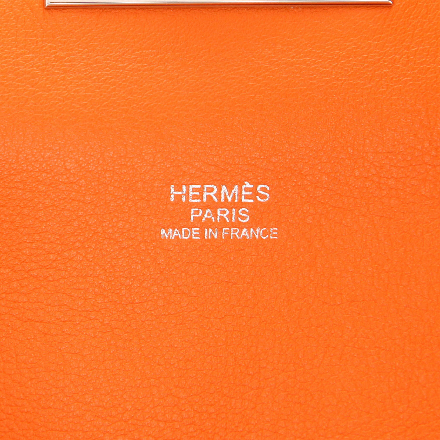 Sac à main Hermès  Tool Box en cuir Swift gold - Detail D2