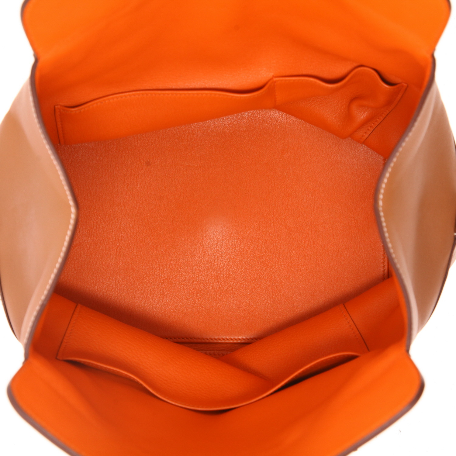 Sac à main Hermès  Tool Box en cuir Swift gold - Detail D3