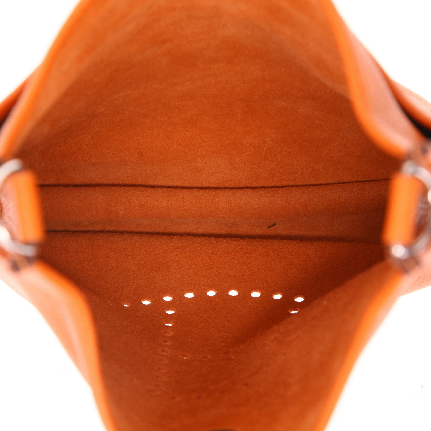 Borsa a tracolla Hermès  Evelyne in pelle togo arancione - Detail D3