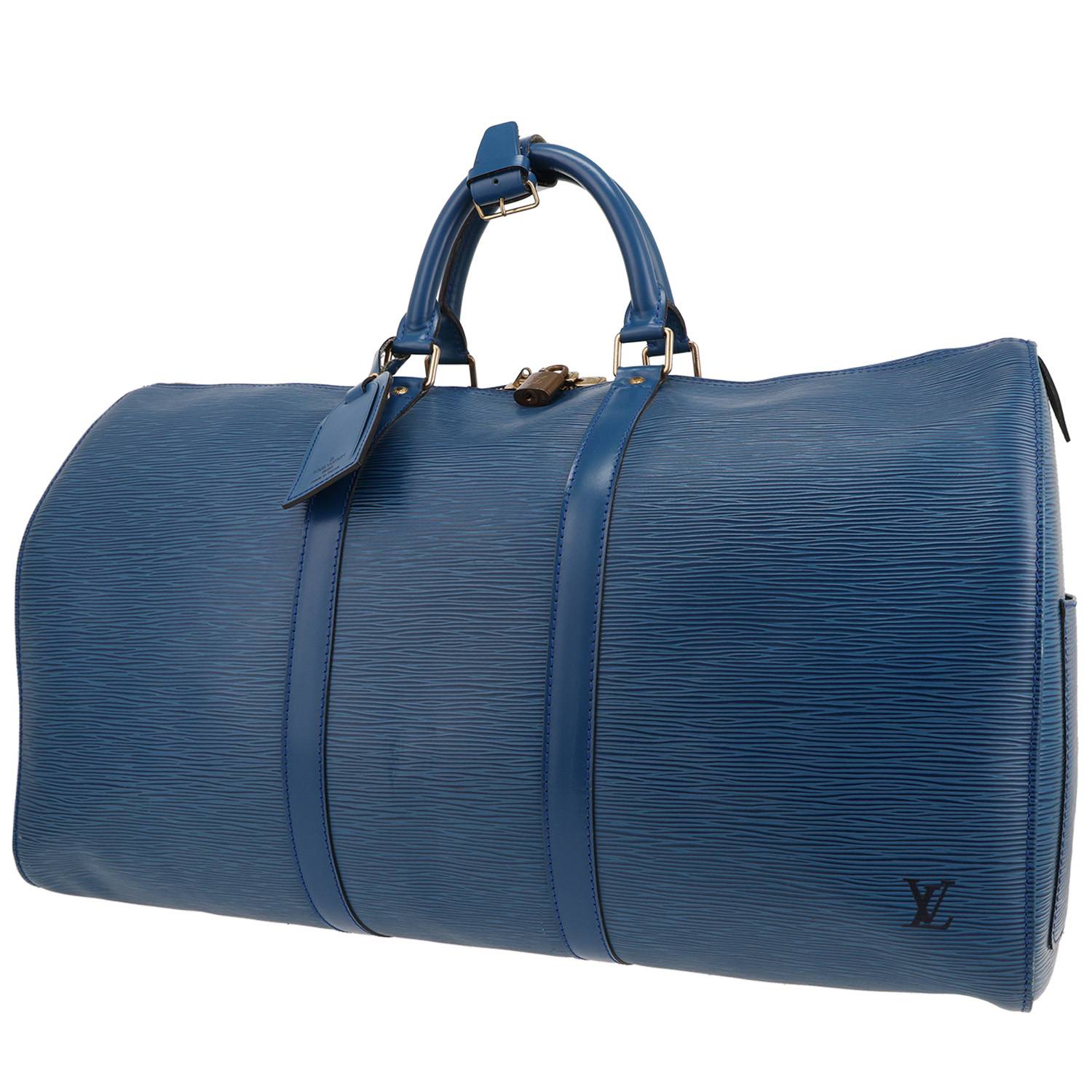 Sac Keepall 50 Louis Vuitton Épi Bleu 1994 d’occasion Sac Keepall 50 Louis Vuitton Épi Bleu 1994 d’occasion