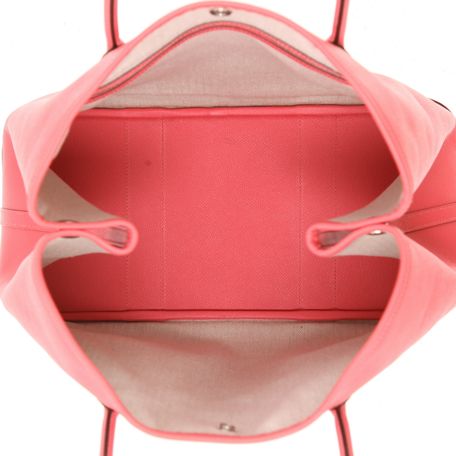 Hermès Garden Party 36 cm tote bag in Rose Azalée Epsom leather - Detail D3