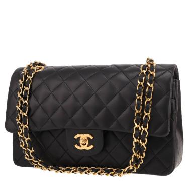 Chanel  Timeless Classic handbag  in black quilted leather