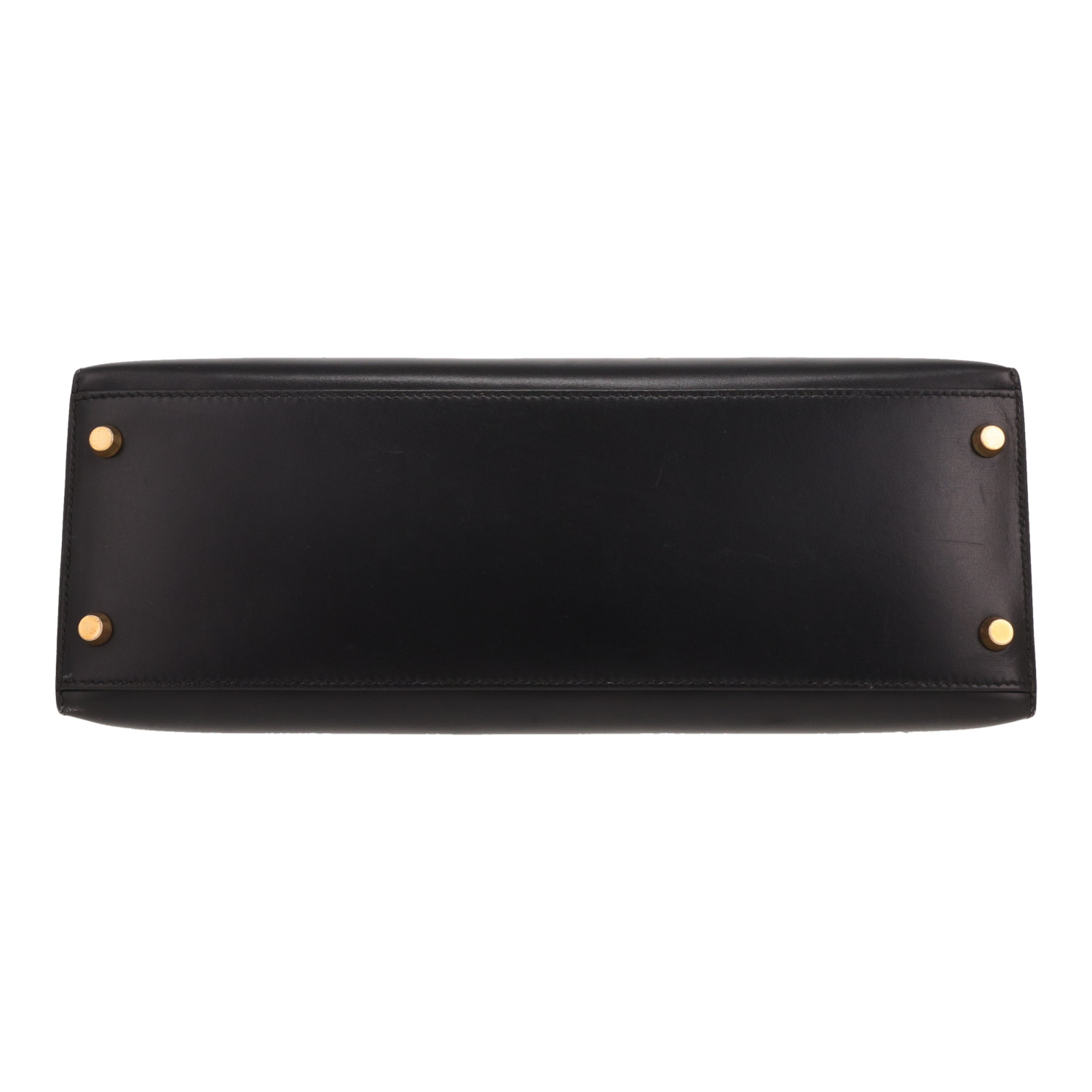 Bolso Hermès Kelly de 32 cm en piel negra tipo «box» - Detail D1
