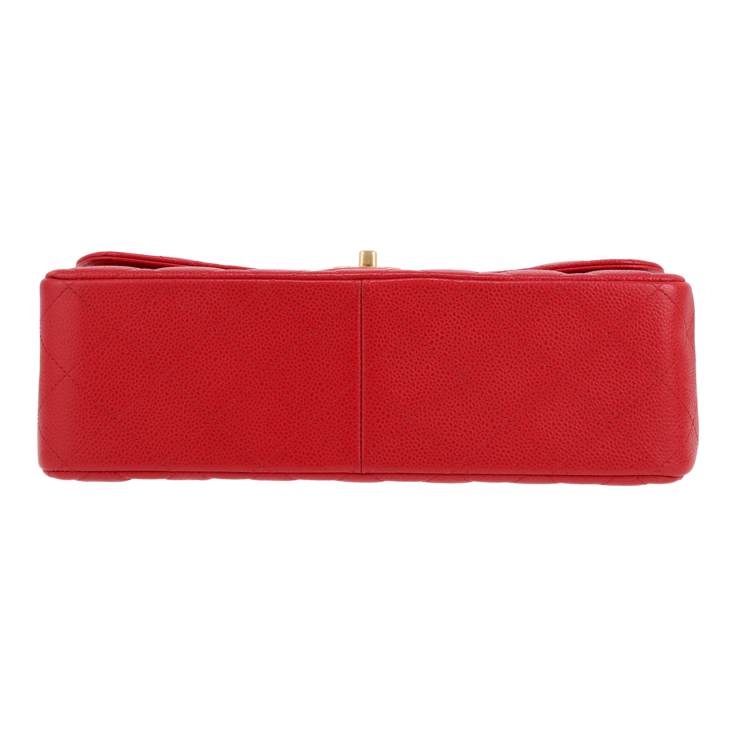 Bolso bandolera Chanel  Timeless Jumbo en cuero granulado acolchado rojo - Detail D1