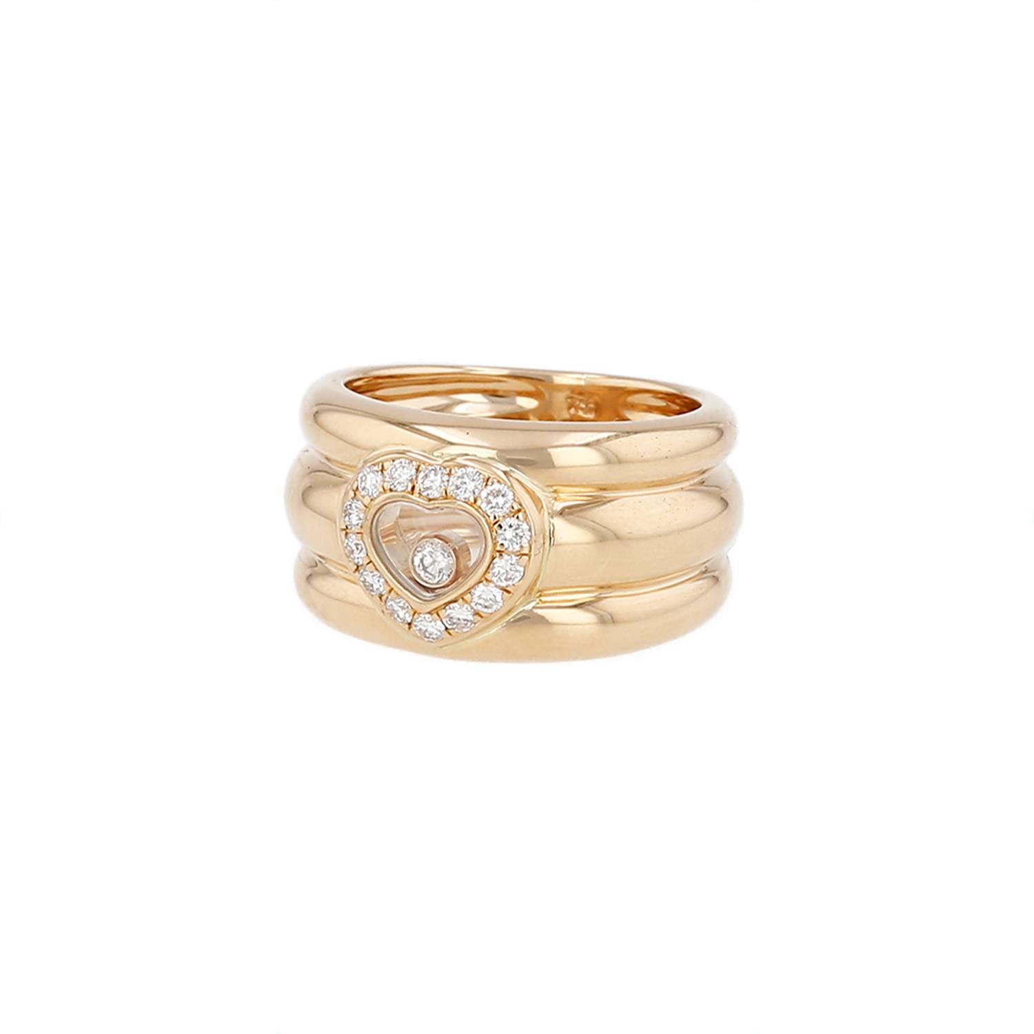 Bague Chopard Happy Diamonds or jaune diamants occasion