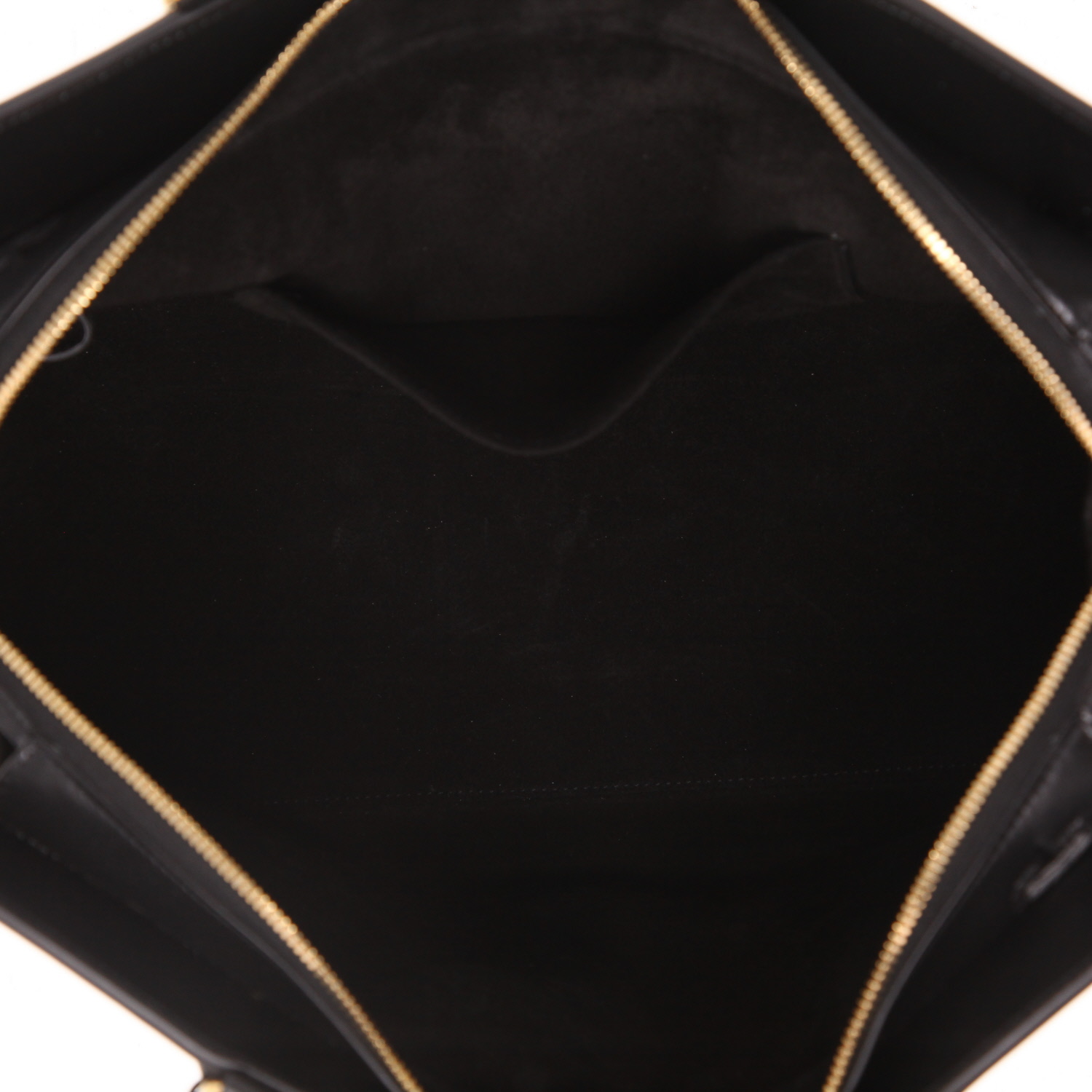 Celine   shopping bag  in beige canvas  and black leather - Detail D3