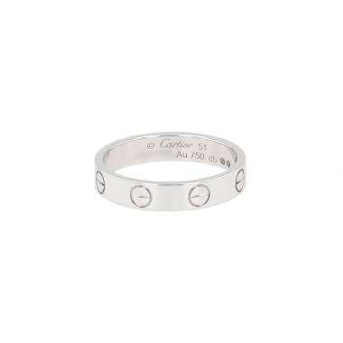 Anello Cartier Love modello piccolo in oro bianco