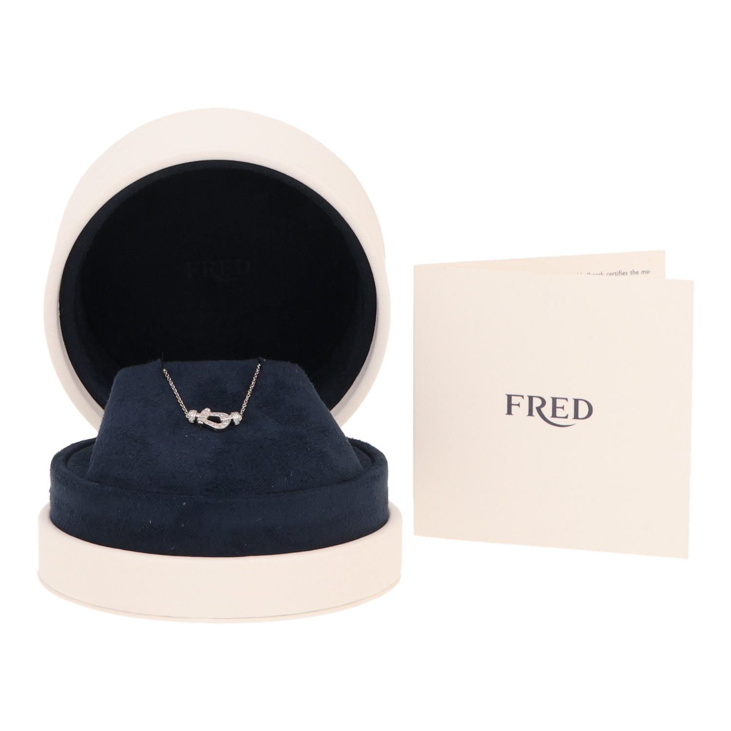 Collier Fred Force 10 petit modèle en or blanc et diamants - Detail D2