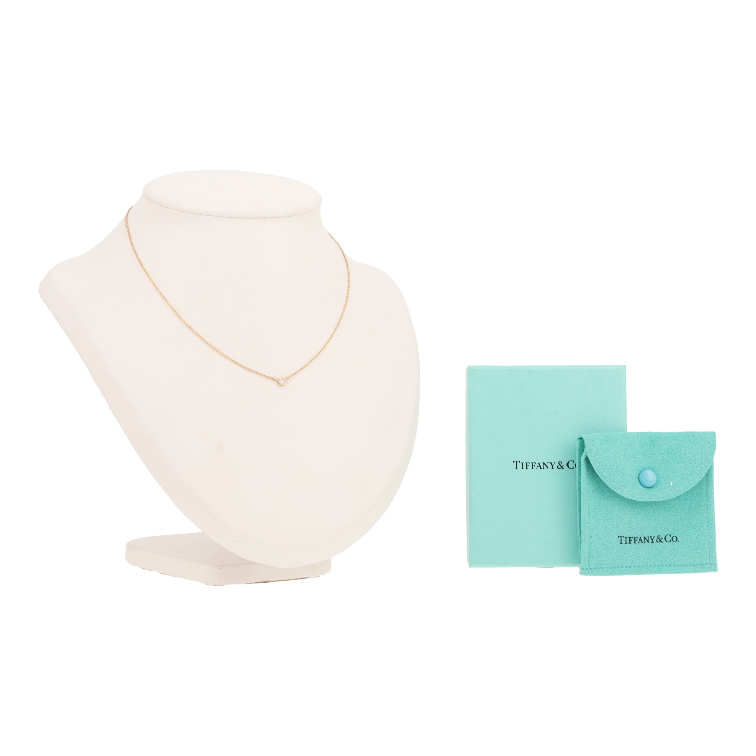 Collier Tiffany & Co Diamonds By The Yard en or jaune et diamant - Detail D2