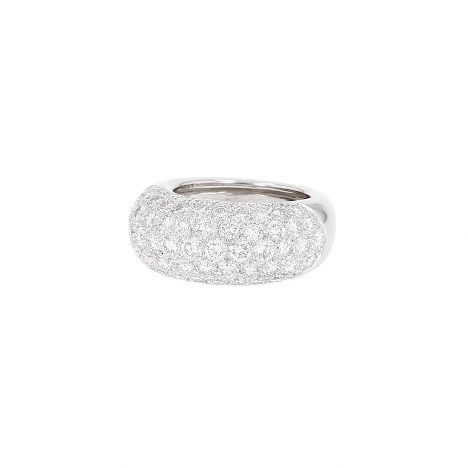 Bague Vintage Or Blanc Diamants Années 1990 Occasion Bague Vintage Or Blanc Diamants Années 1990 Occasion