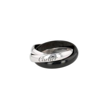 Cartier Trinity ring in white gold and ceramic