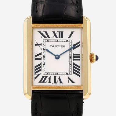 Cartier Tank Solo  large model  in gold and stainless steel Circa 2008